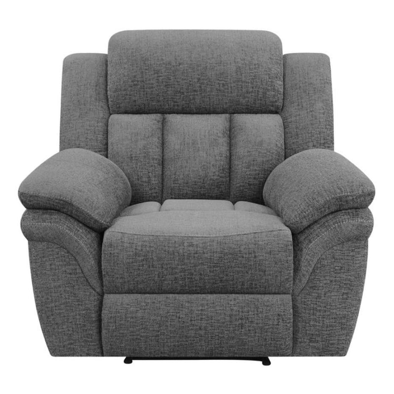 Coaster Furniture Bahrain Glider Fabric Recliner with Wall Recline 609543 IMAGE 2