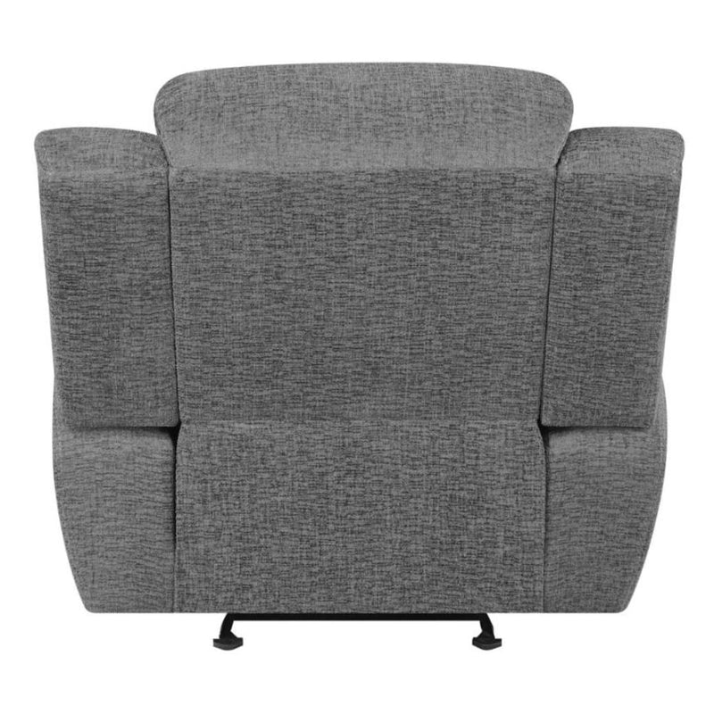 Coaster Furniture Bahrain Glider Fabric Recliner with Wall Recline 609543 IMAGE 4