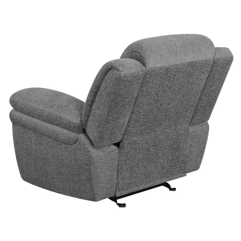 Coaster Furniture Bahrain Glider Fabric Recliner with Wall Recline 609543 IMAGE 5
