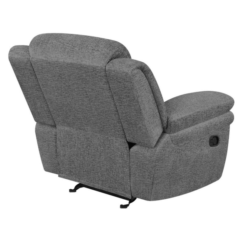 Coaster Furniture Bahrain Glider Fabric Recliner with Wall Recline 609543 IMAGE 6