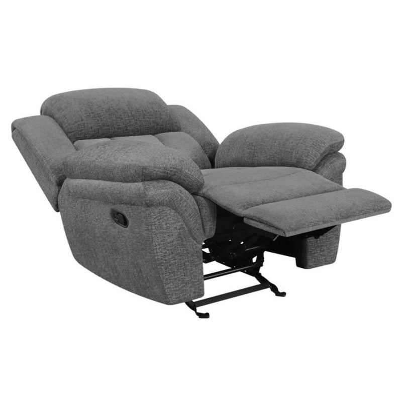 Coaster Furniture Bahrain Glider Fabric Recliner with Wall Recline 609543 IMAGE 7