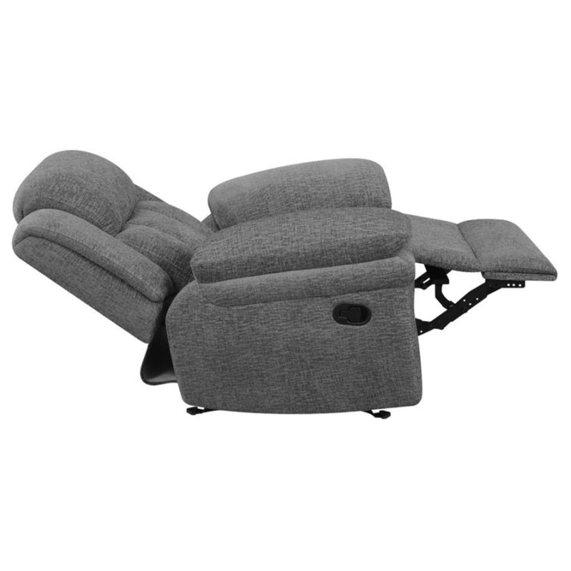 Coaster Furniture Bahrain Glider Fabric Recliner with Wall Recline 609543 IMAGE 8
