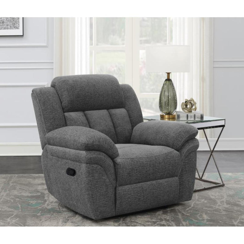Coaster Furniture Bahrain Glider Fabric Recliner with Wall Recline 609543 IMAGE 9