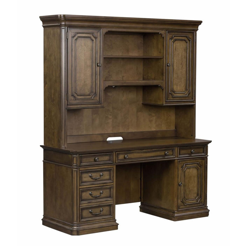 Liberty Furniture Industries Inc. Office Desks Desks With Hutch 487-HOJ-JEC IMAGE 3
