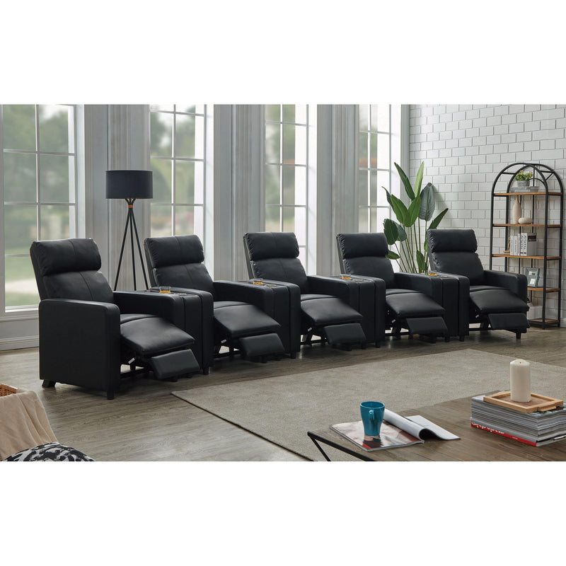 Coaster Furniture Toohey Leatherette Reclining Home Theater Seating 600181/600182/600181/600182/600181/600182/600181/600182/600181 IMAGE 2