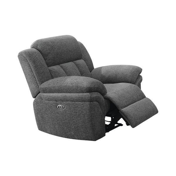 Coaster Furniture Bahrain Power Glider Fabric Recliner with Wall Recline 609543P IMAGE 1