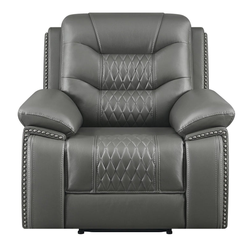 Coaster Furniture Flamenco Power Leatherette Recliner with Wall Recline 610206P IMAGE 2