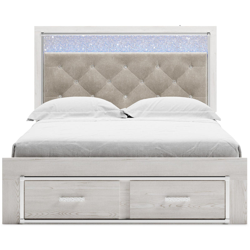 Signature Design by Ashley Altyra Queen Upholstered Panel Bed with Storage B2640-57/B2640-54S/B2640-95 IMAGE 2
