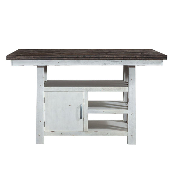 Liberty Furniture Industries Inc. Farmhouse Counter Height Dining Table with Pedestal Base 139WH-GT3660 IMAGE 1