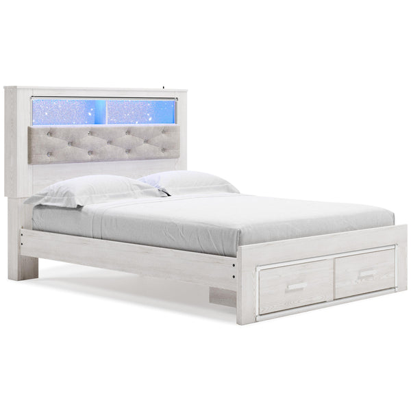 Signature Design by Ashley Altyra Queen Upholstered Bookcase Bed with Storage B2640-65/B2640-54S/B2640-95/B100-13 IMAGE 1