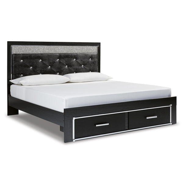 Signature Design by Ashley Kaydell King Upholstered Panel Bed with Storage B1420-158/B1420-56S/B1420-95/B100-14 IMAGE 1