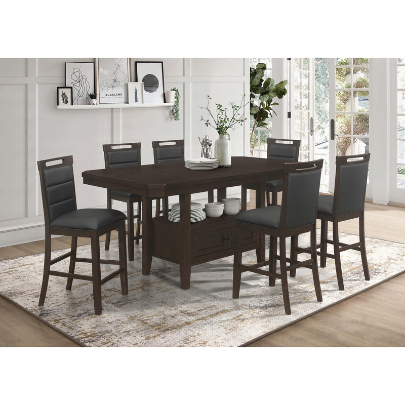 Coaster Furniture Prentiss Counter Height Dining Table with Pedestal Base 193108 IMAGE 9