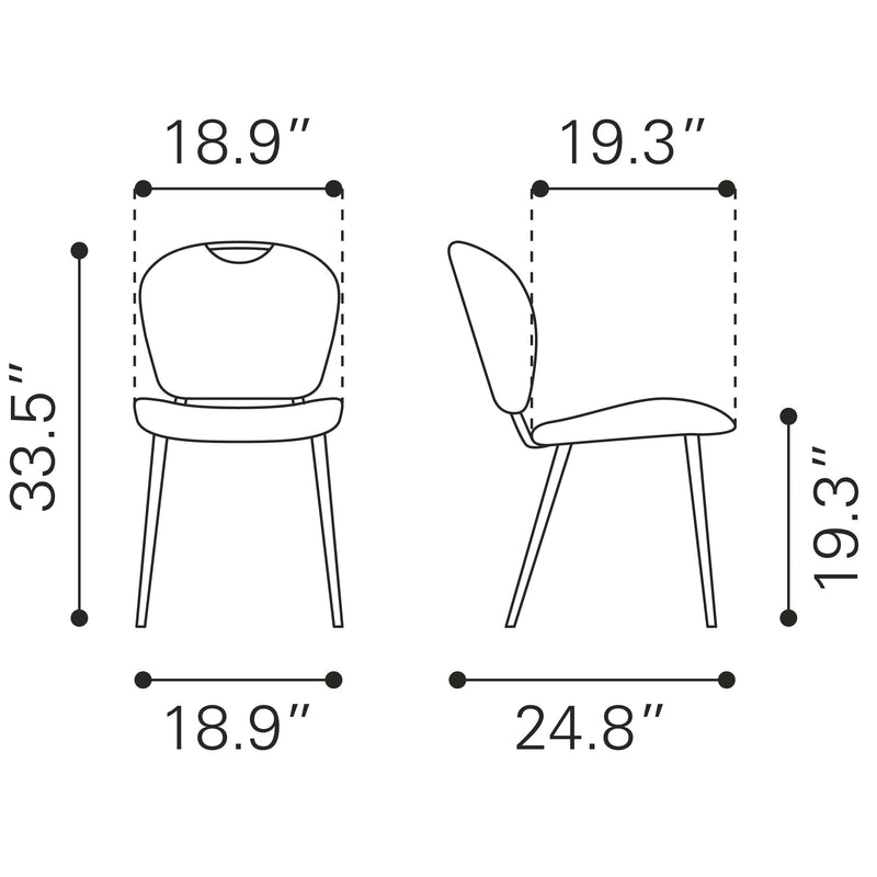 Zuo Terrence Dining Chair 109337 IMAGE 12