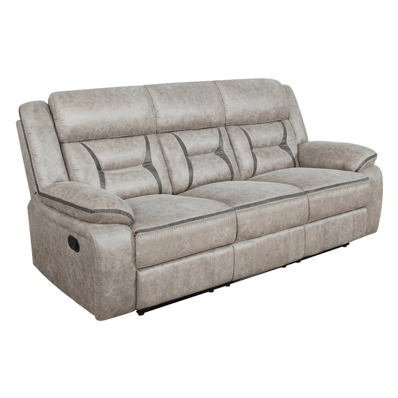 Coaster Furniture Greer Reclining Leatherette Sofa 651351 IMAGE 1