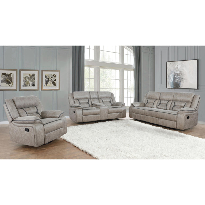Coaster Furniture Greer Reclining Leatherette Sofa 651351 IMAGE 2