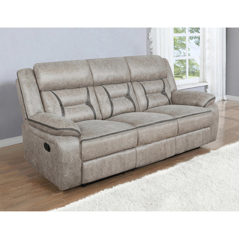 Coaster Furniture Greer Reclining Leatherette Sofa 651351 IMAGE 5