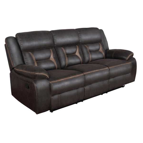Coaster Furniture Greer Reclining Leatherette Sofa 651354 IMAGE 1