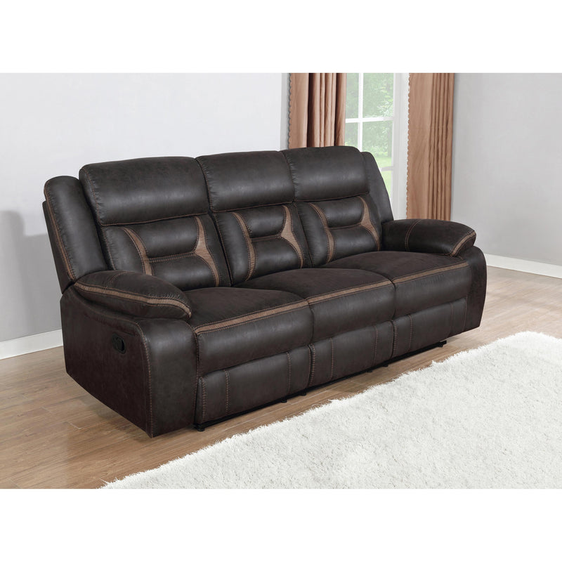 Coaster Furniture Greer Reclining Leatherette Sofa 651354 IMAGE 4
