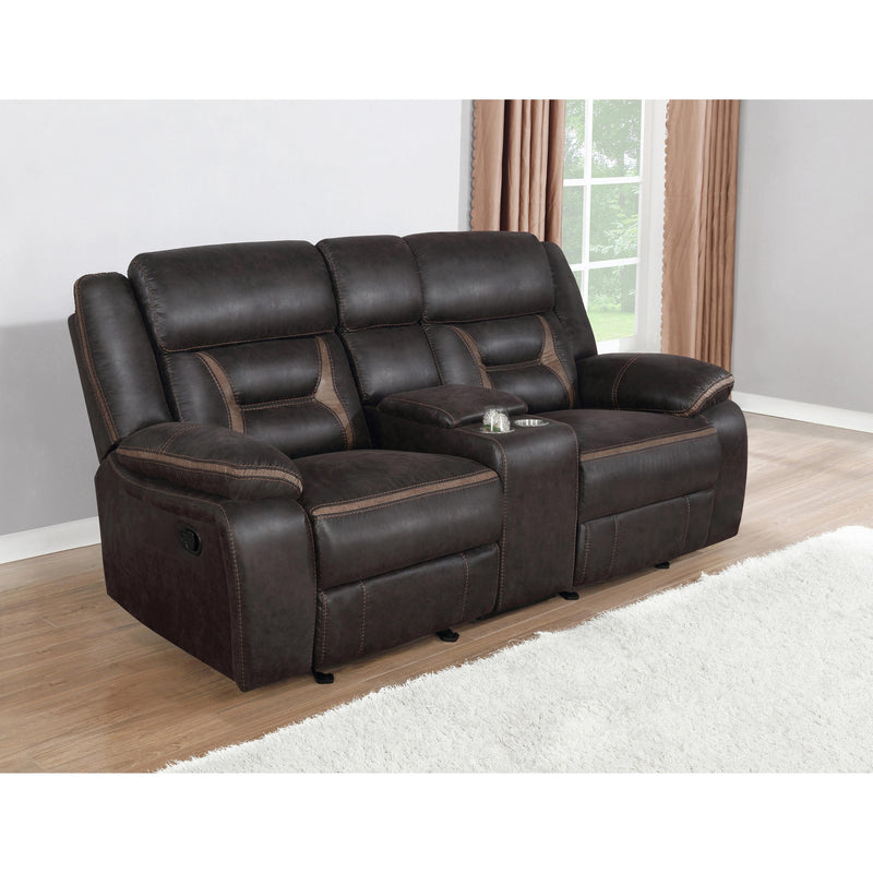 Coaster Furniture Greer Reclining Leatherette Loveseat 651355 IMAGE 4