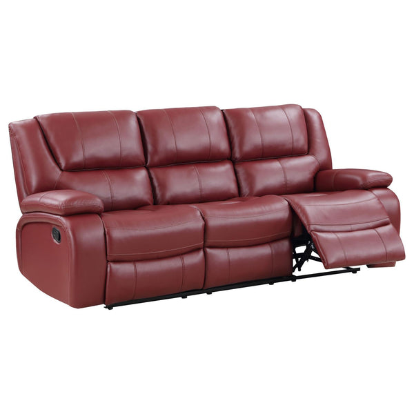 Coaster Furniture Camila Reclining Leatherette Sofa 610241 IMAGE 1