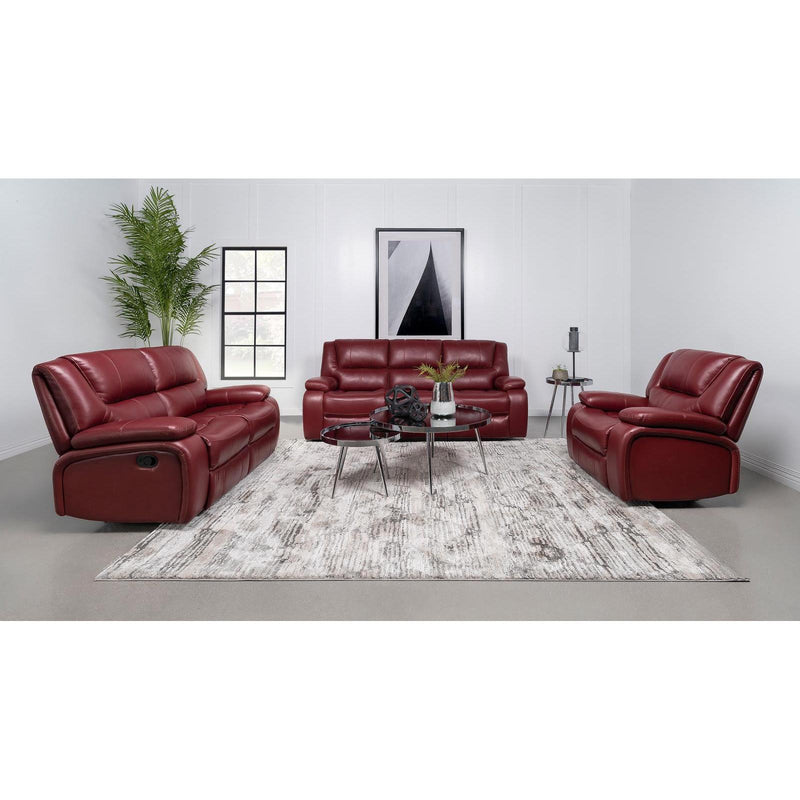 Coaster Furniture Camila Reclining Leatherette Sofa 610241 IMAGE 2