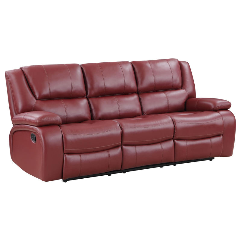 Coaster Furniture Camila Reclining Leatherette Sofa 610241 IMAGE 3