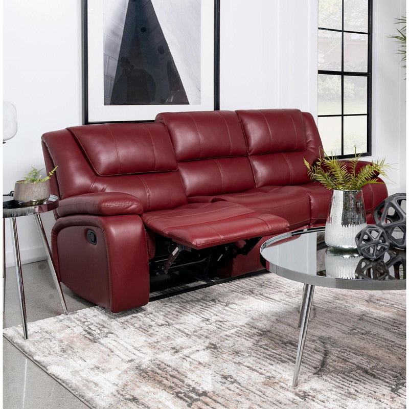 Coaster Furniture Camila Reclining Leatherette Sofa 610241 IMAGE 9