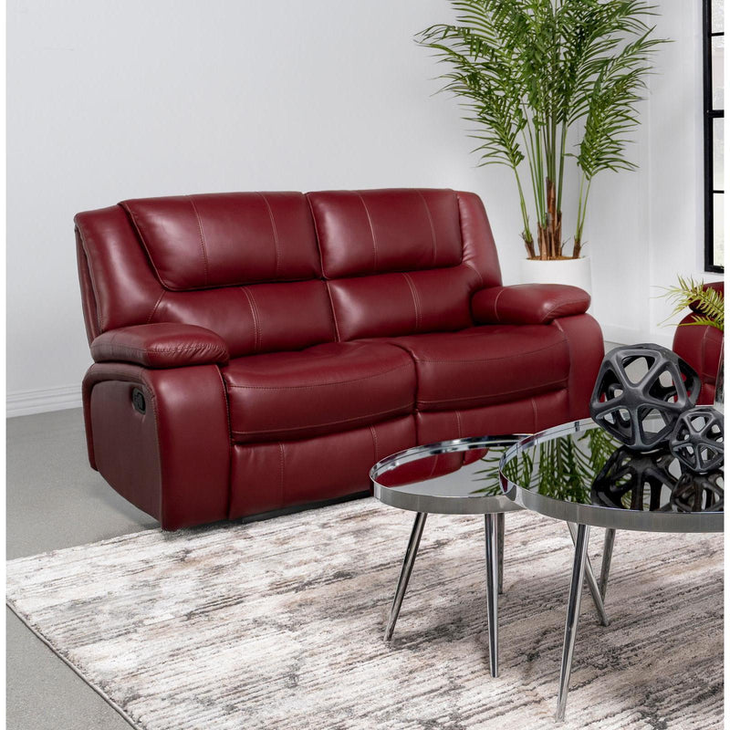 Coaster Furniture Camila Reclining Leatherette Loveseat 610242 IMAGE 8