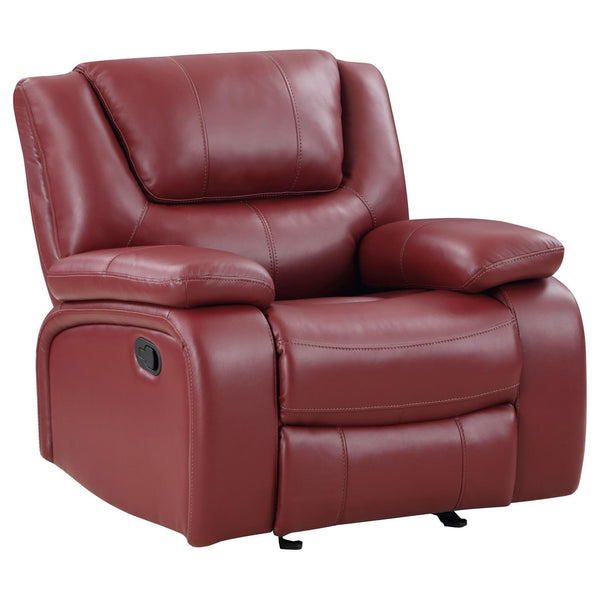 Coaster Furniture Camila Glider Leatherette Recliner 610243 IMAGE 1