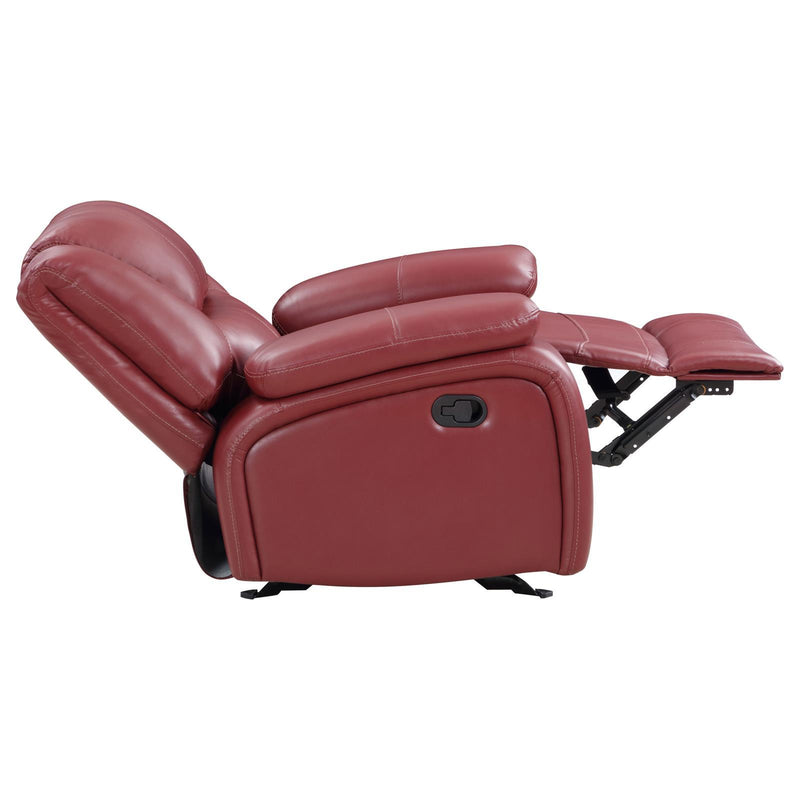 Coaster Furniture Camila Glider Leatherette Recliner 610243 IMAGE 6