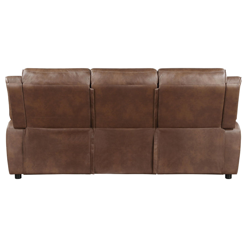 Coaster Furniture Ellington Stationary Leather Look Sofa 508281 IMAGE 7