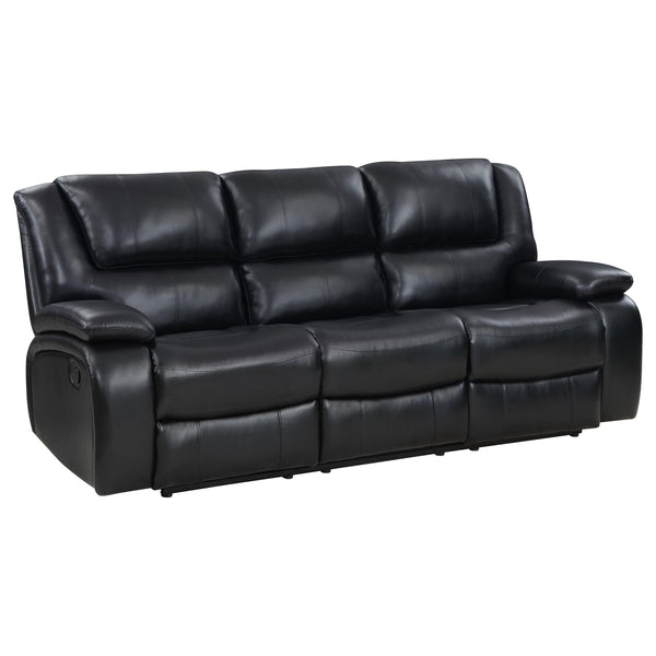 Coaster Furniture Camila Reclining Leatherette Sofa 610244 IMAGE 1