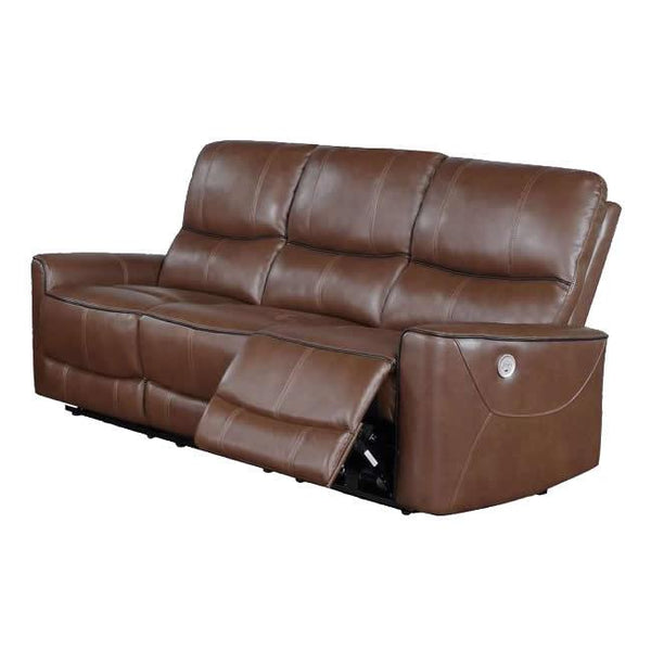 Coaster Furniture Greenfield Power Reclining Leatherette Sofa 610264P IMAGE 1